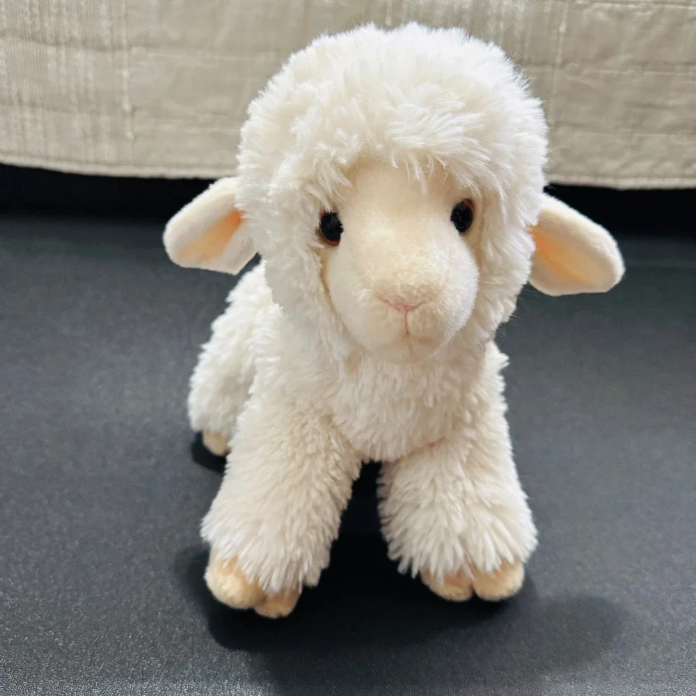 Douglas Cuddle Toys Lamb Sheep‎ Plush Cream White Stuffed Animal 10.5 Inch Long